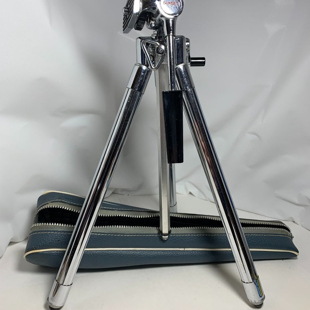 Vintage Sunset Portable Pocket Tripod With Belt Loop & Storage Carry Case. (739)